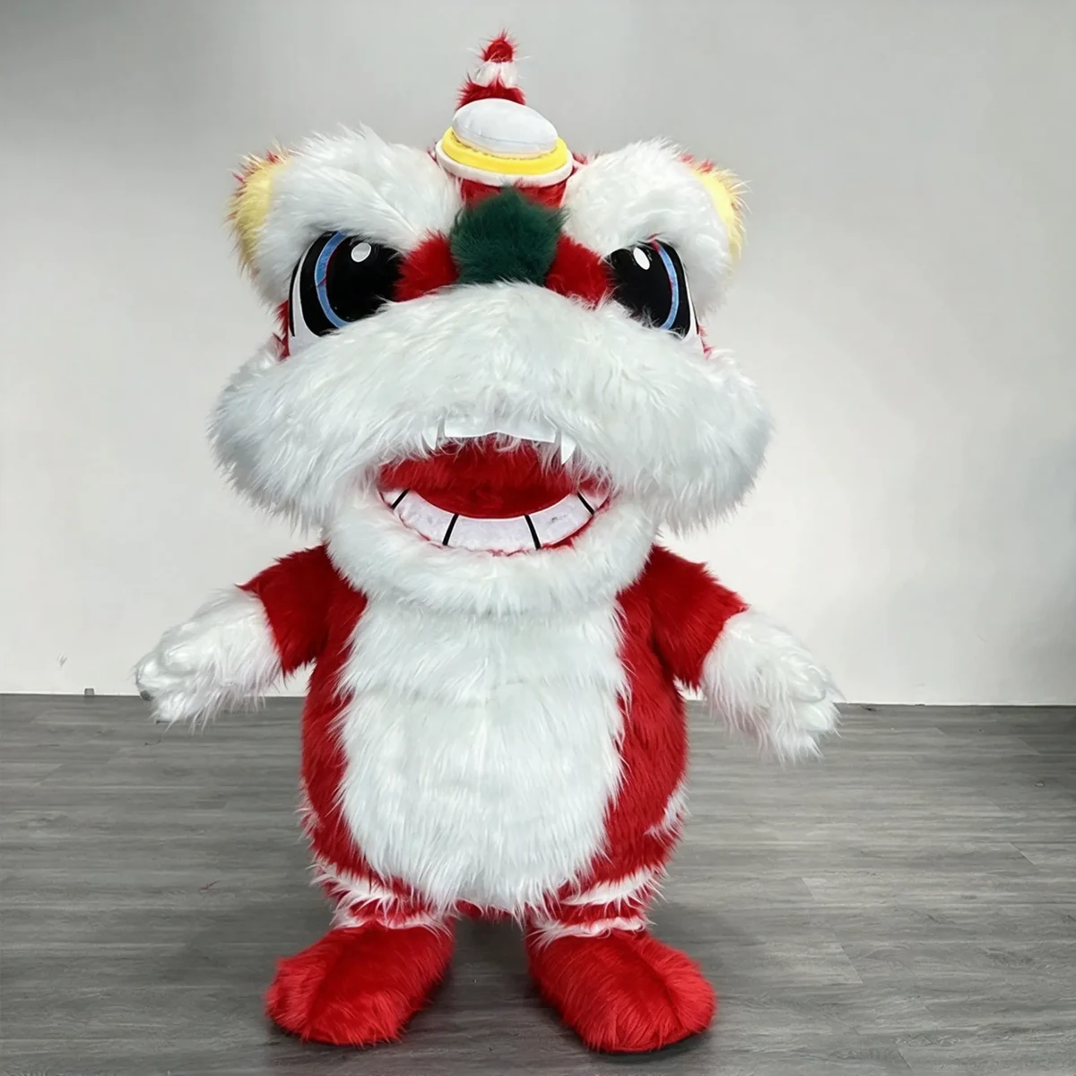 Red Lion Dance Mascot — inflatable mascot costume, factory photo