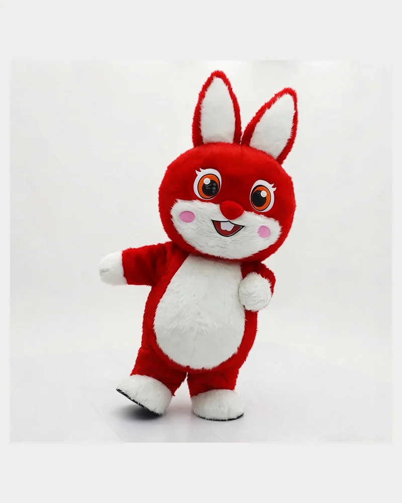 Red Rabbit Mascot — inflatable mascot costume