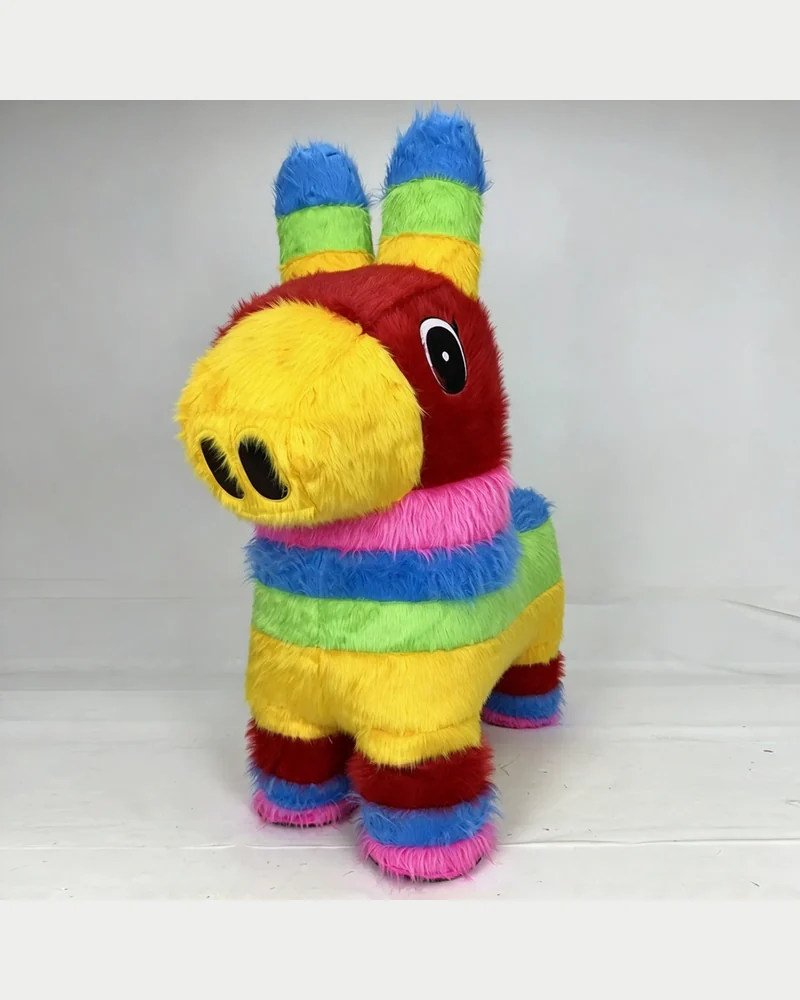 Rainbow Donkey Mascot — inflatable mascot costume