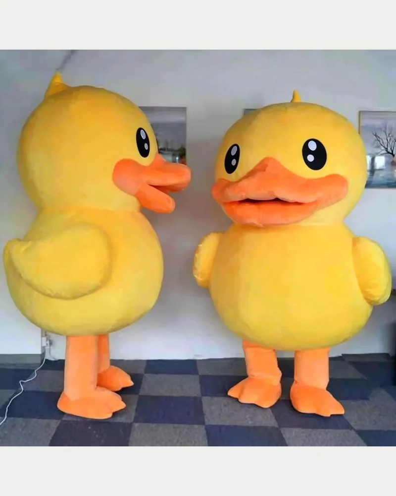 Giant Yellow Duck Mascot — inflatable mascot costume