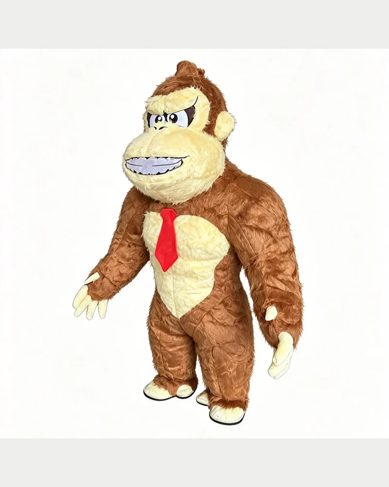 Brown Tie Ape Mascot — inflatable mascot costume