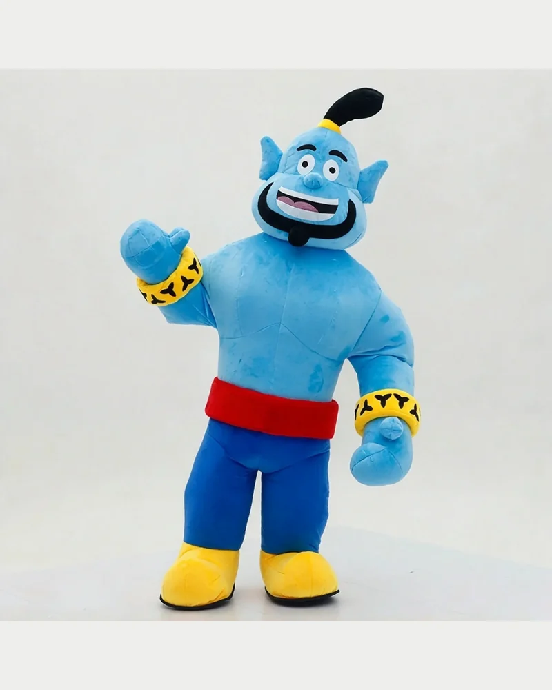 Blue Genie Mascot — inflatable mascot costume