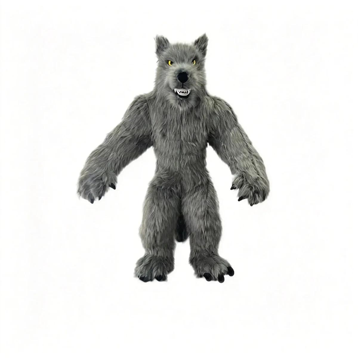 Grey Werewolf Mascot — inflatable mascot costume, factory photo