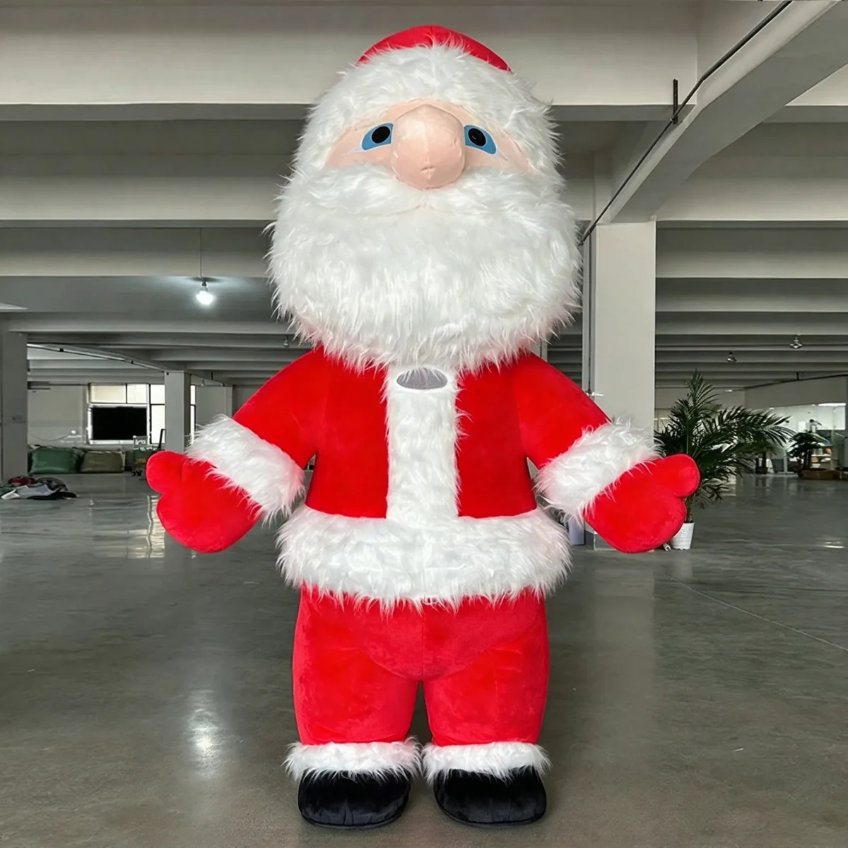 Classic Santa Mascot — inflatable mascot costume, factory photo