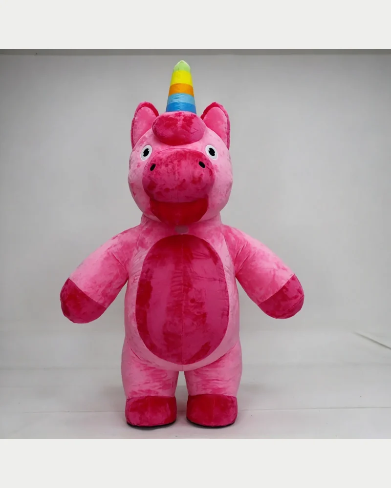 Pink Unicorn Mascot — inflatable mascot costume