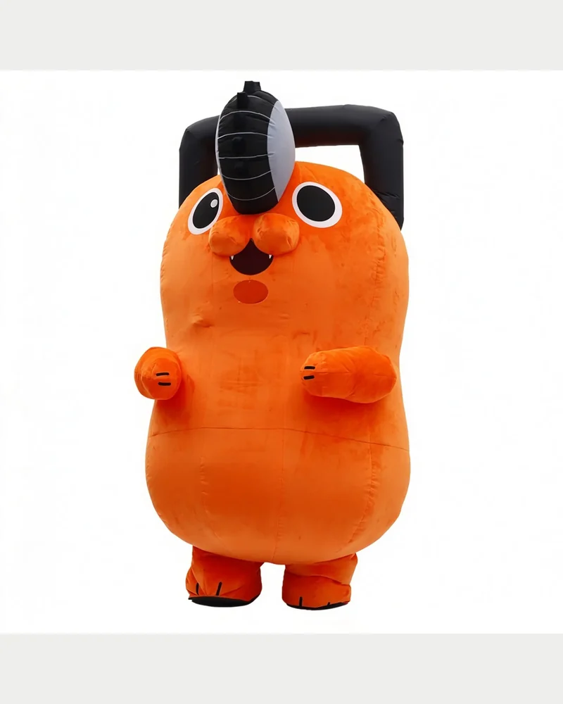 Orange Saw Head Creature Mascot — inflatable mascot costume