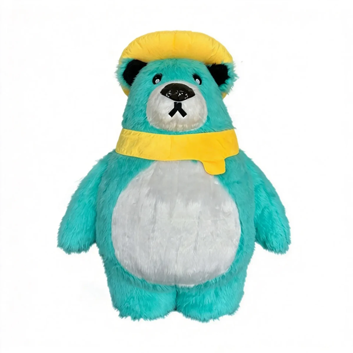 Aqua Winter Bear Mascot — inflatable mascot costume, factory photo