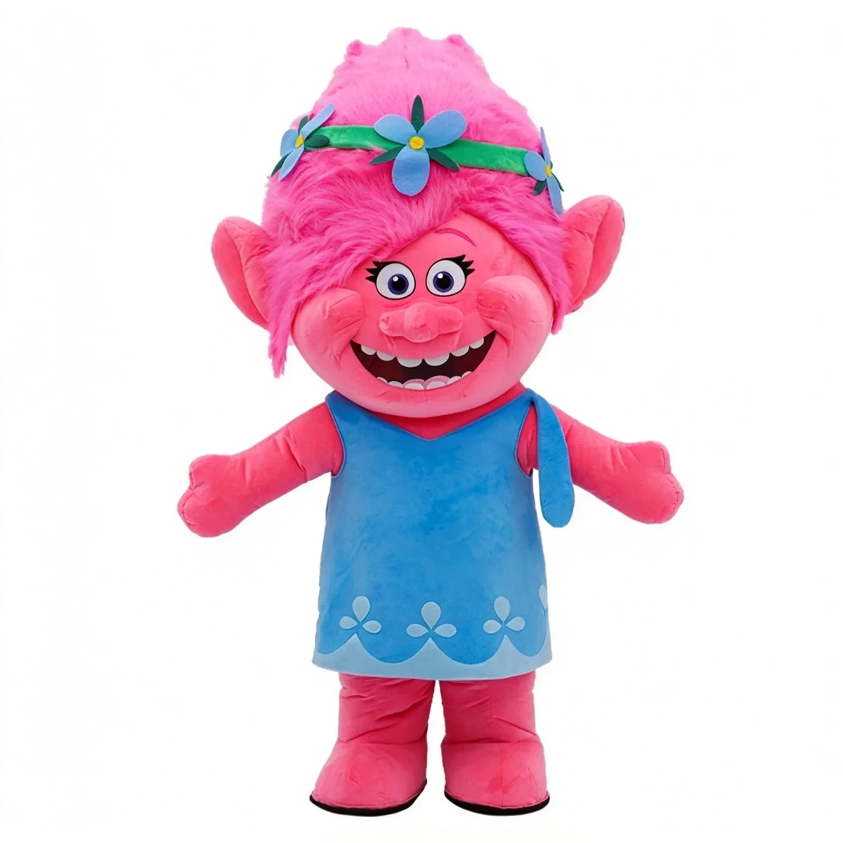 Pink Princess Troll Mascot — inflatable mascot costume, factory photo