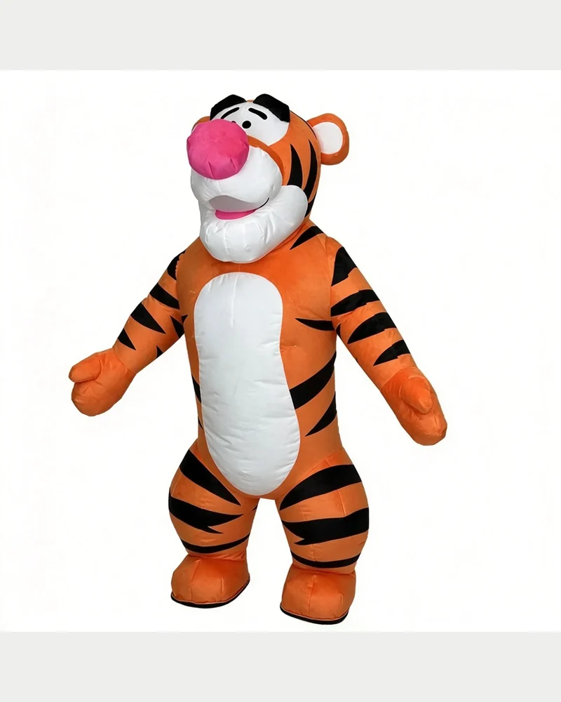 Orange Tiger Mascot — inflatable mascot costume