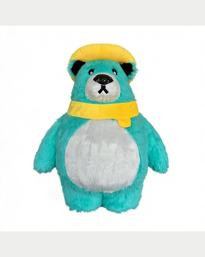 Aqua Winter Bear Mascot — inflatable mascot costume
