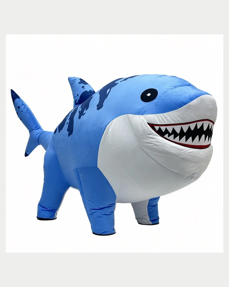 Blue Shark Mascot — inflatable mascot costume