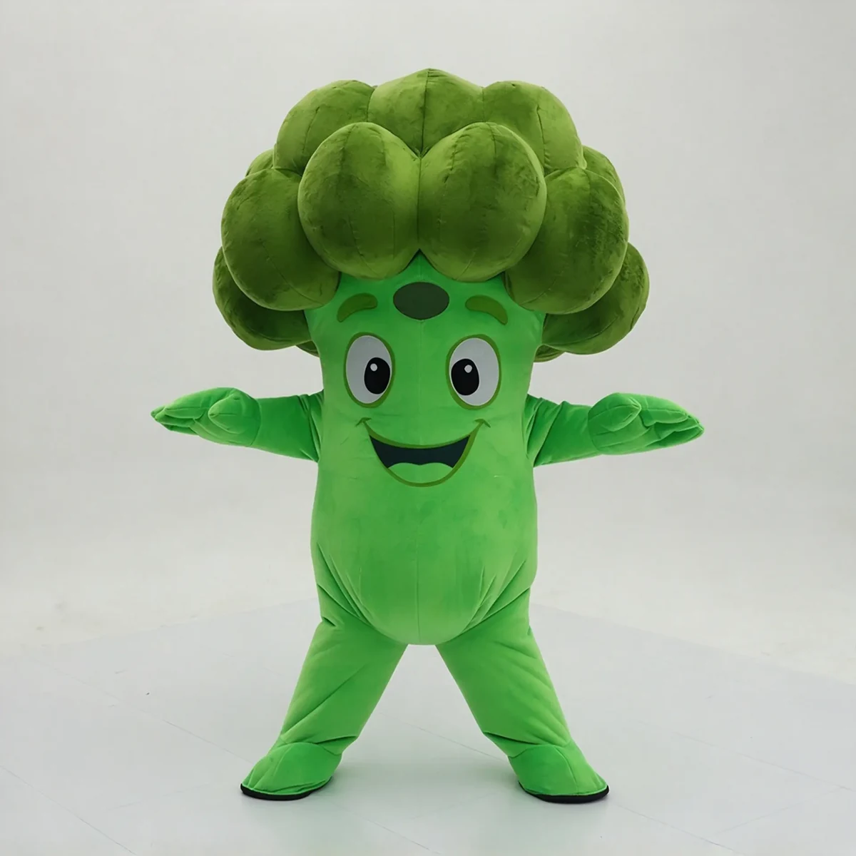 Broccoli Mascot — inflatable mascot costume, factory photo
