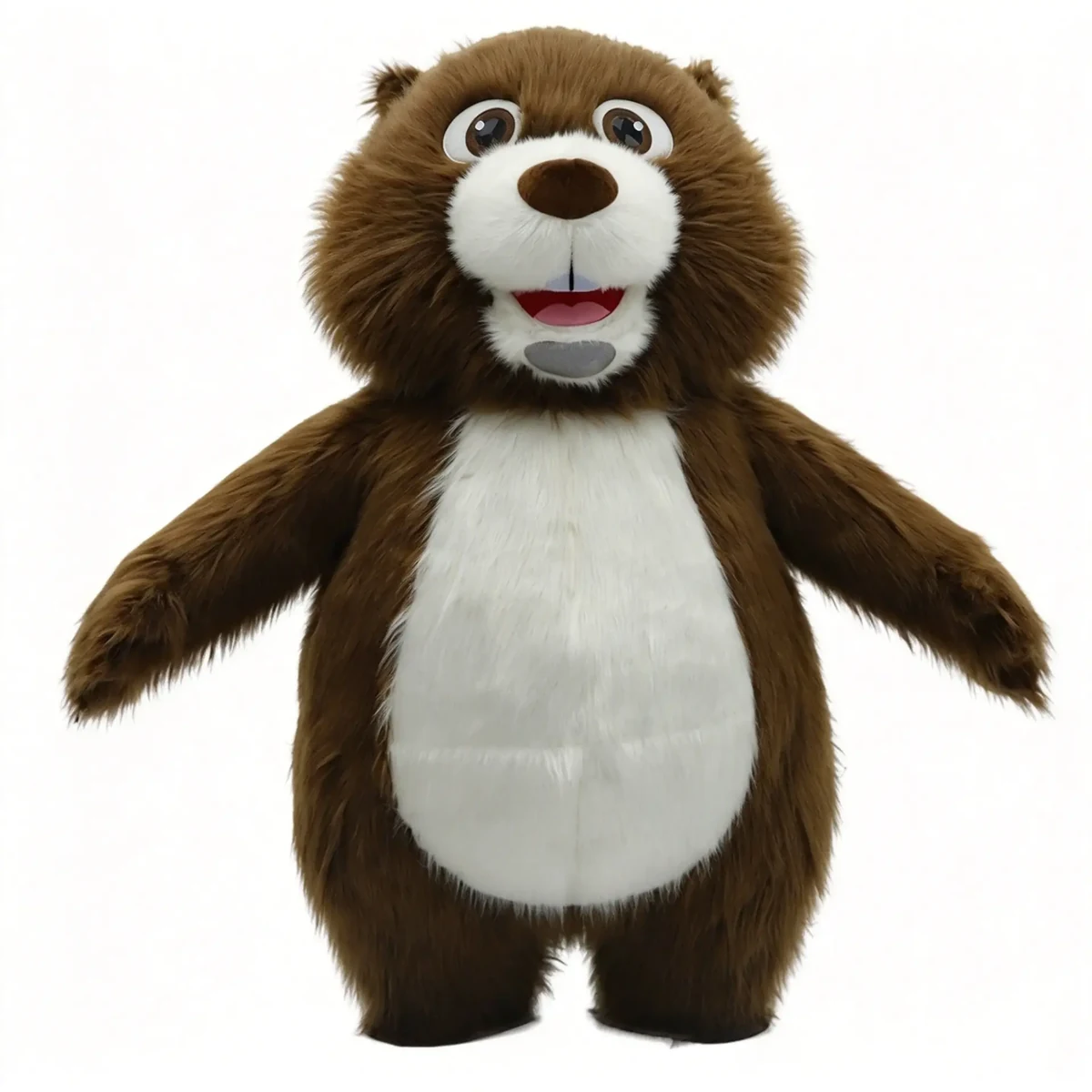 Brown Bear Mascot — inflatable mascot costume, factory photo