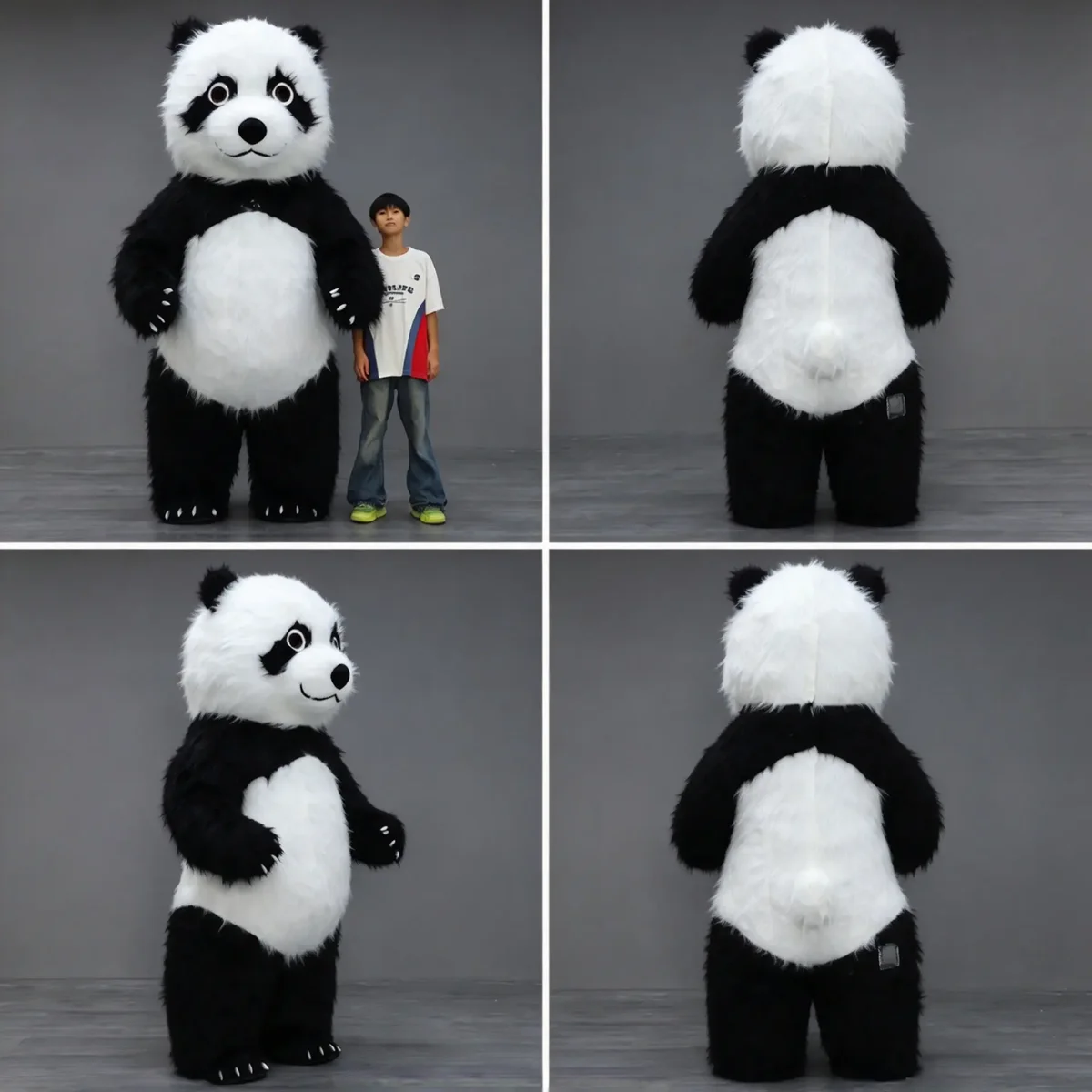 Giant Panda Mascot — inflatable mascot costume, factory photo