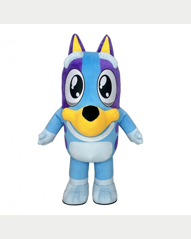 Blue Cartoon Puppy Mascot — inflatable mascot costume