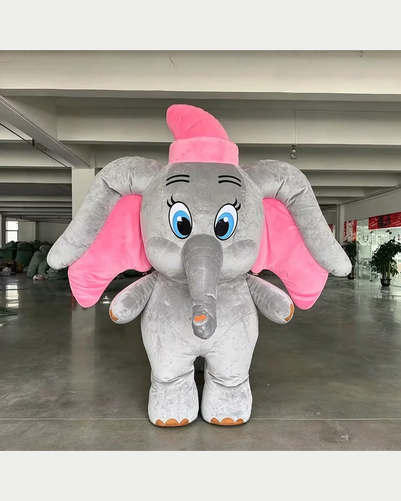 Pink Elephant Mascot — inflatable mascot costume