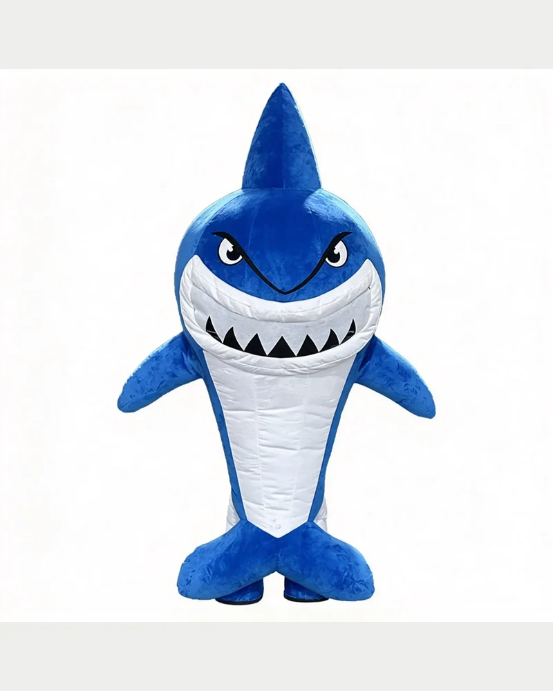 Blue Shark Character Mascot — inflatable mascot costume
