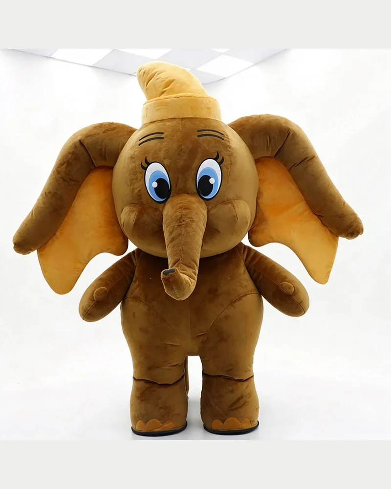 Brown Elephant Mascot — inflatable mascot costume