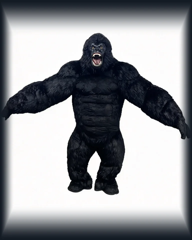 Black Gorilla Mascot — inflatable mascot costume