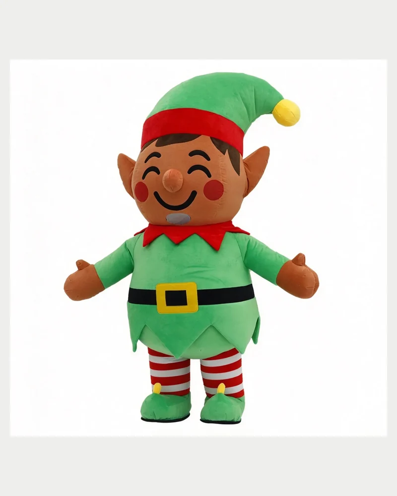 Christmas Elf Boy Mascot — inflatable mascot costume