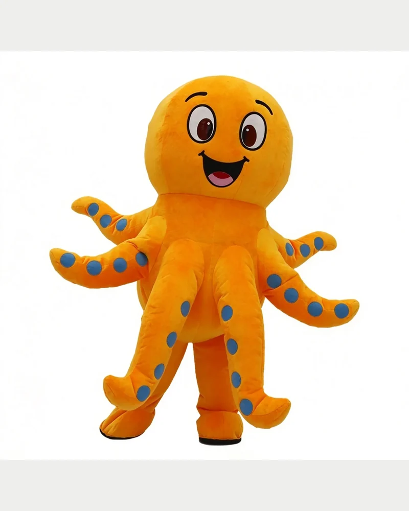 Orange Octopus Mascot — inflatable mascot costume